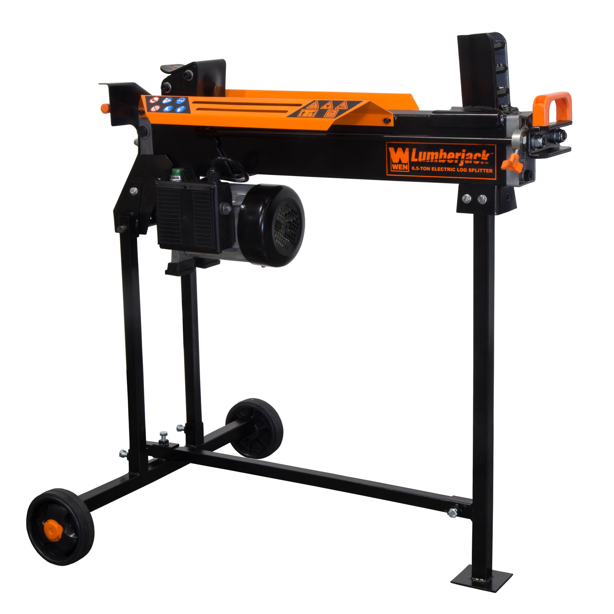 WEN Electric Log Splitter with Stand - 6.5-Ton, 15 Amp, 10in. Max Log Diameter, 20.5in. Max Log Length, Model# 56208
